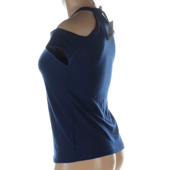 Rebellious One Cold Shoulder Tee Shirt NWT - Picture 5 of 7